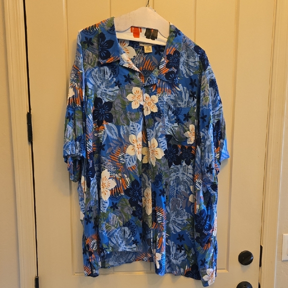 Island Passport Hawaiin Button Down Shirt - Picture 1 of 3
